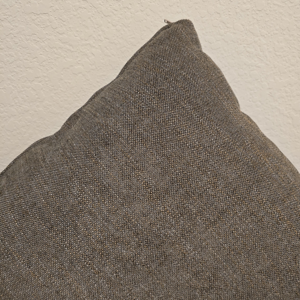 Free Shipping. 20in; Cozy Brown Accent Pillow - Picture 4 of 4